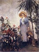 Olga Boznanska In the orangery oil painting artist